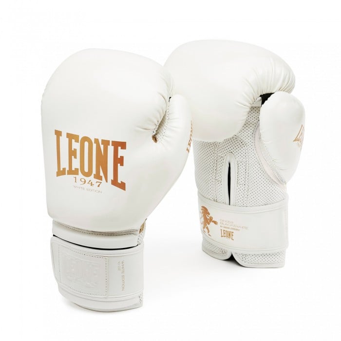 Leone - BLACK&WHITE BOXING GLOVES GN059 / White